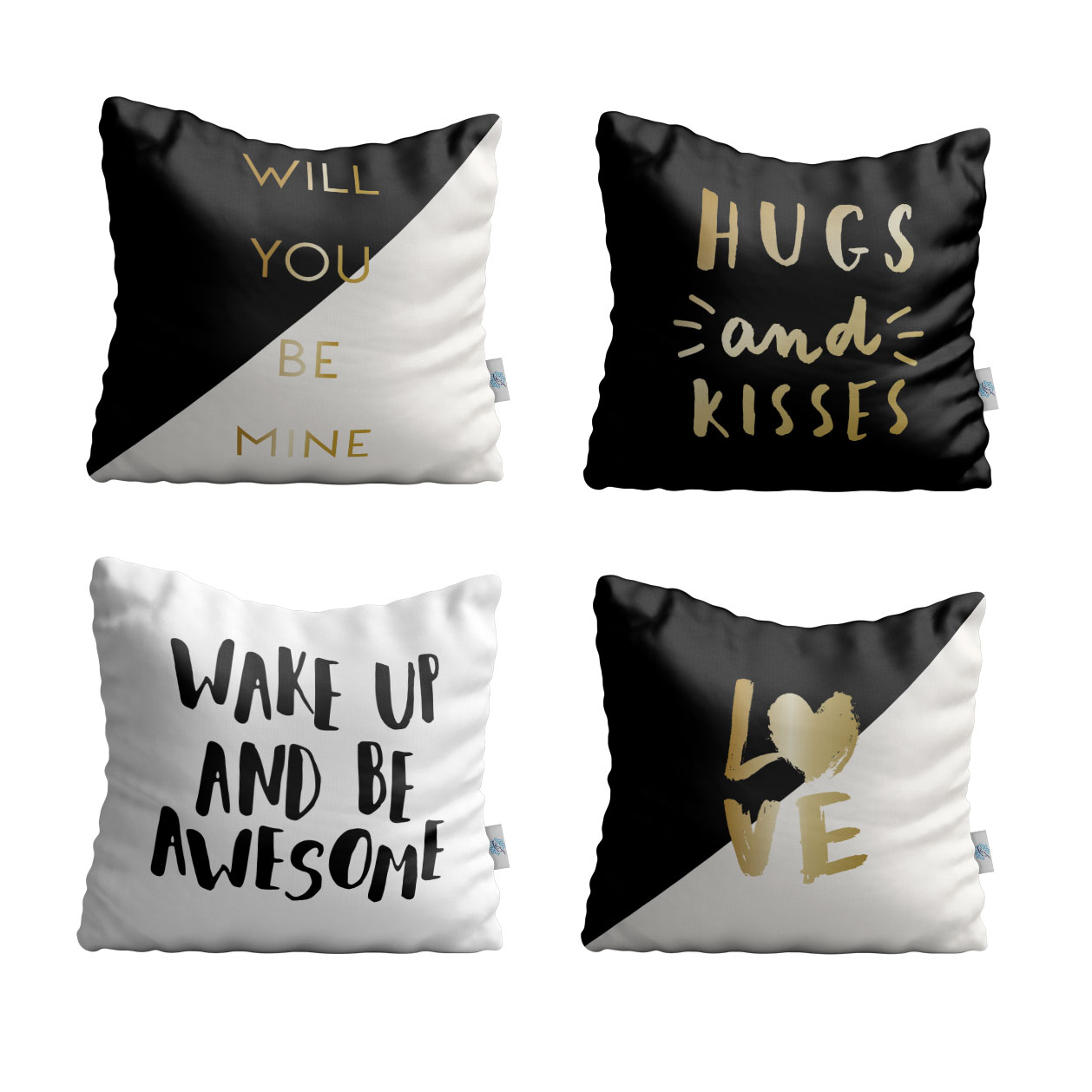 کاور کوسن شمسه نگار مدل مدرن عشق کد BM-102 بسته 4 عددی