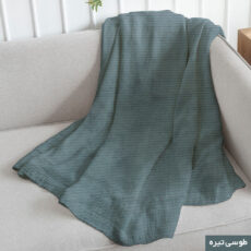 شال مبل شاران هوم مدل مخملی طرح راه راه سایز 450×170 سانتی متر