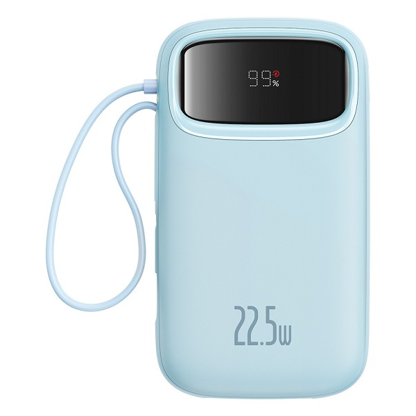 پاوربانک 22.5 وات بیسوس مدل 22.5W QPow2 Dual Cable ظرفیت 10000 میلی آمپر ساعت