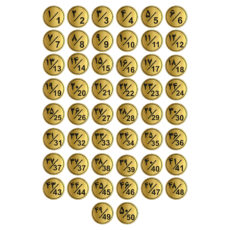 تابلو راهنما طرح پلاک اعداد مدل GNG1350 مجموعه 50 عددی