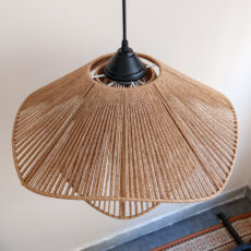 لوستر بافتنی مدل لاله با نخ رافیا کد 50