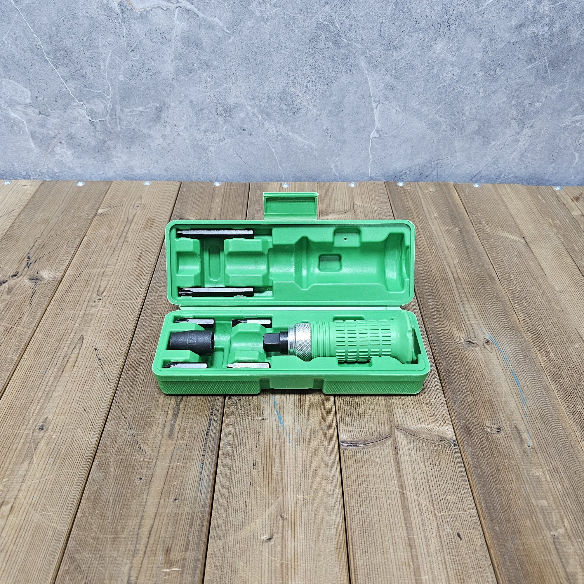 پیچ گوشتی ضربه خور باس مدل IMPACT SCREWDRIVER بسته 7 عددی