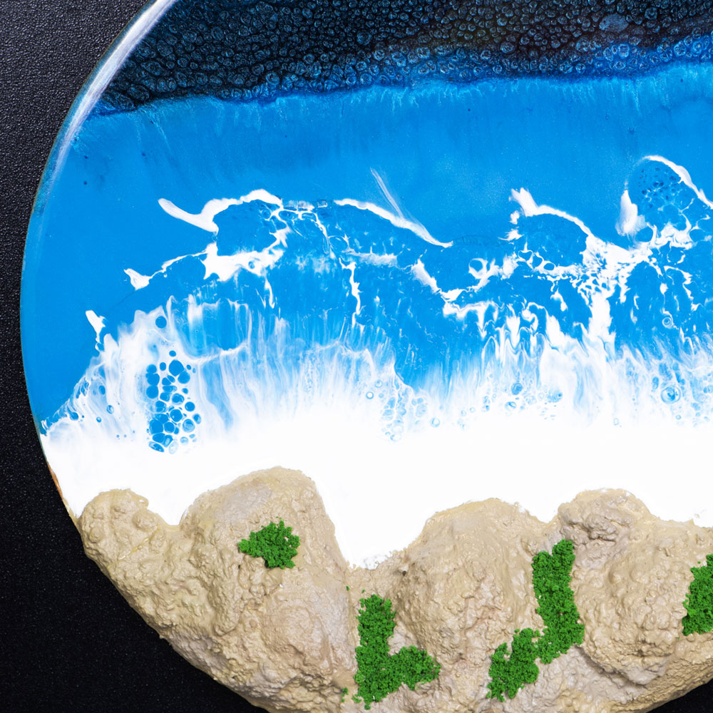 تابلو ویترای طرح دریایی مدل 4002