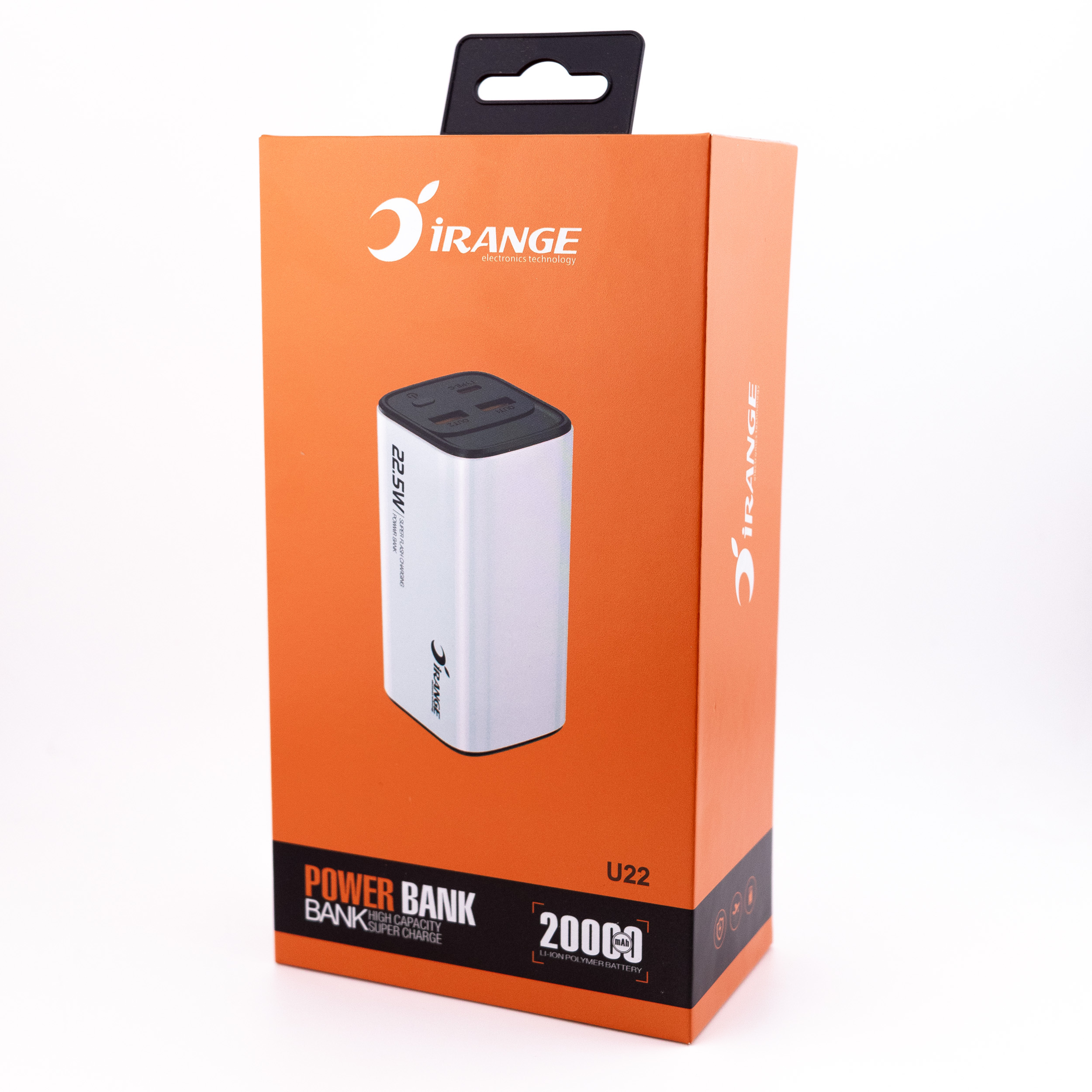 پاوربانک 22.5 وات آیرنج مدل U 22 ظرفیت 20000 میلیآمپرساعت