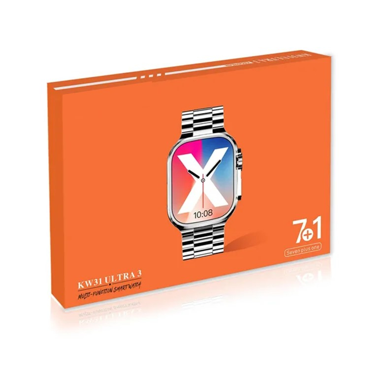 ساعت هوشمند 49 میلی‌متری مدل KW31 ULTRA3 با بند فلزی