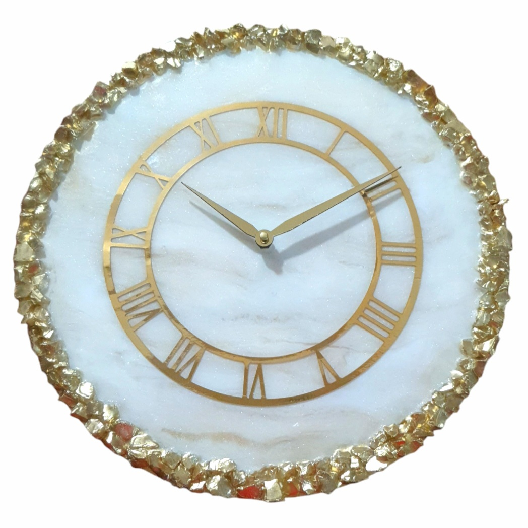 ساعت دیواری رزینی مدل کریستال