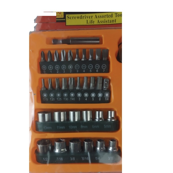 آچار بکس مدل 34PCS مجموعه 34 عددی