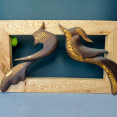 مجسمه چوبی مدل پرنده