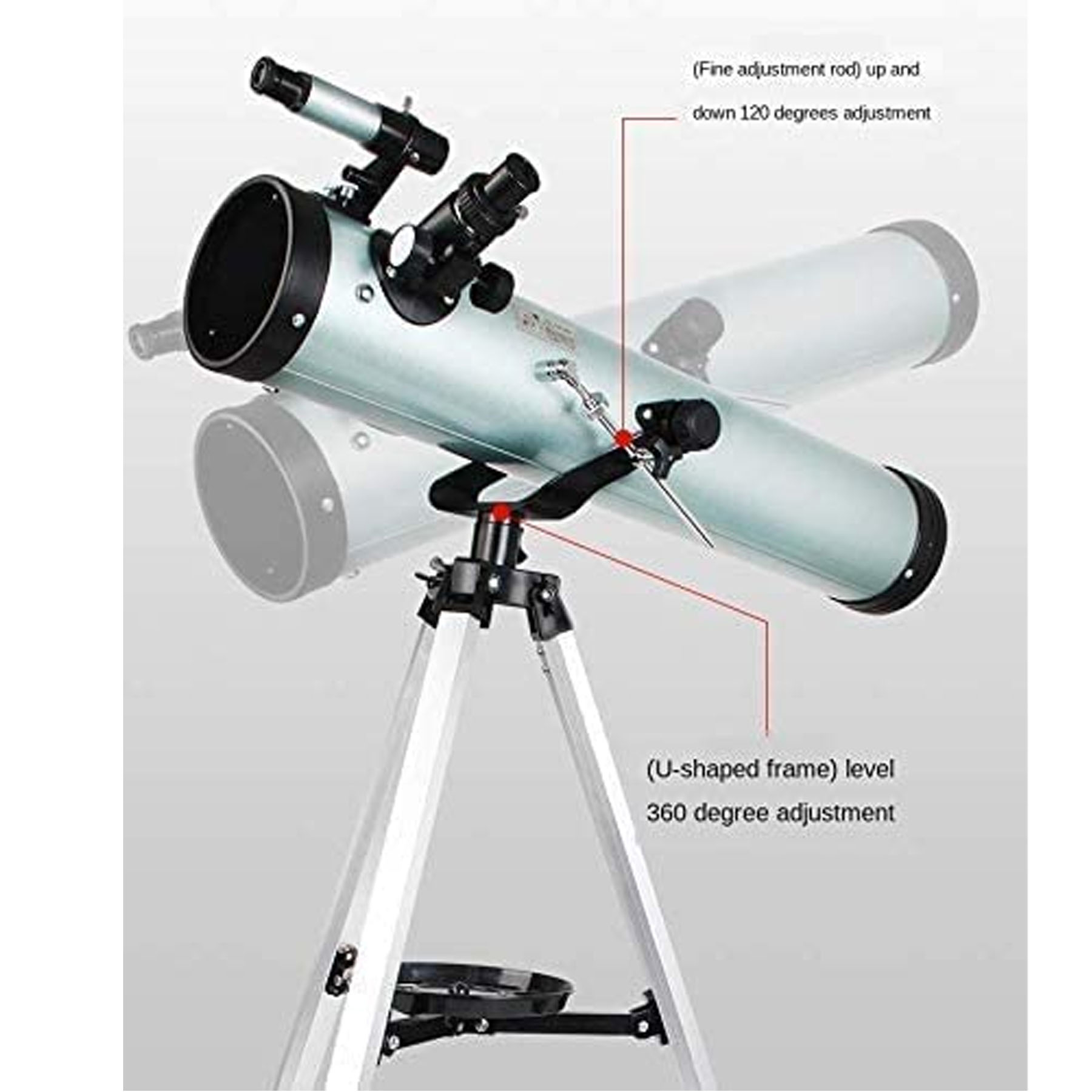 تلسکوپ مدل بازتابی NEW 525x به همراه سه پایه