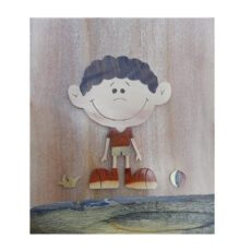 تابلو معرق کاری طرح پسرک        کد 010