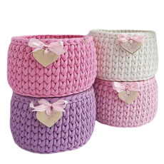 سبد قلاب بافی تریکو کد1 مجموعه 4 عددی