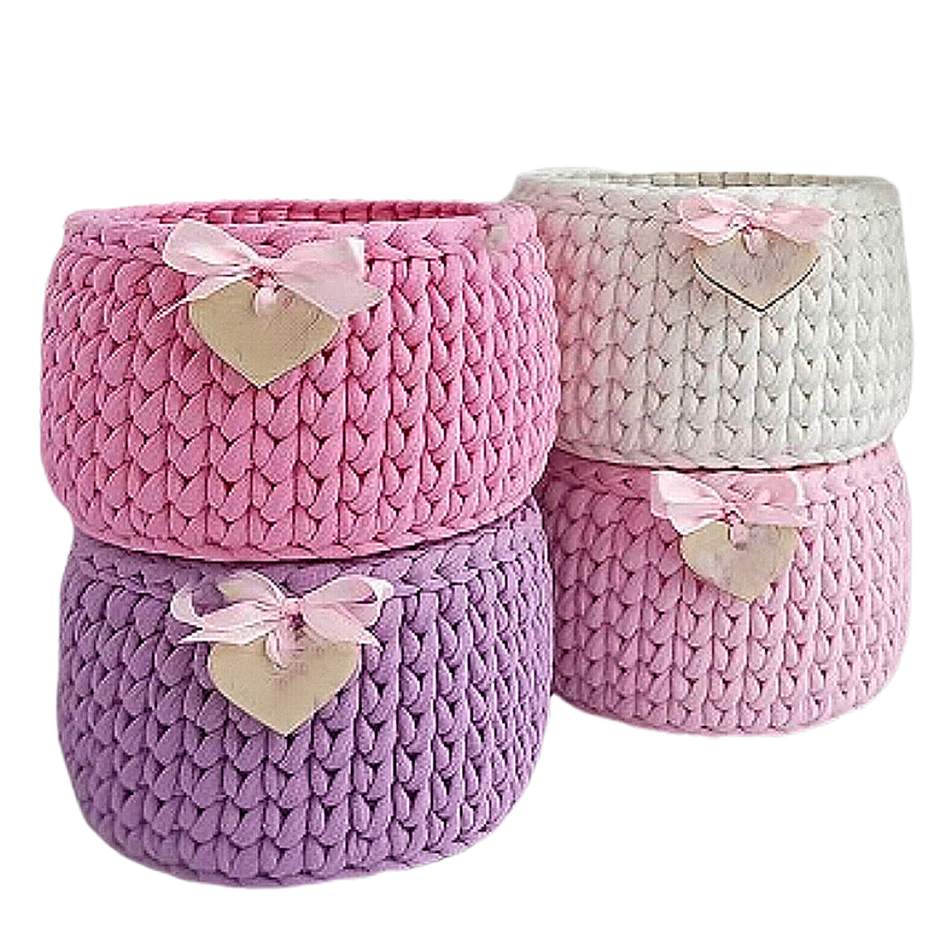 سبد قلاب بافی تریکو کد1 مجموعه 4 عددی