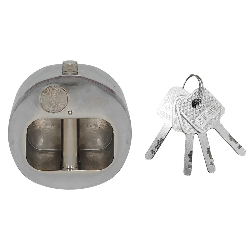 قفل کتابی اس بی ام مدل پشت بسته کد STEEL LOCK.80