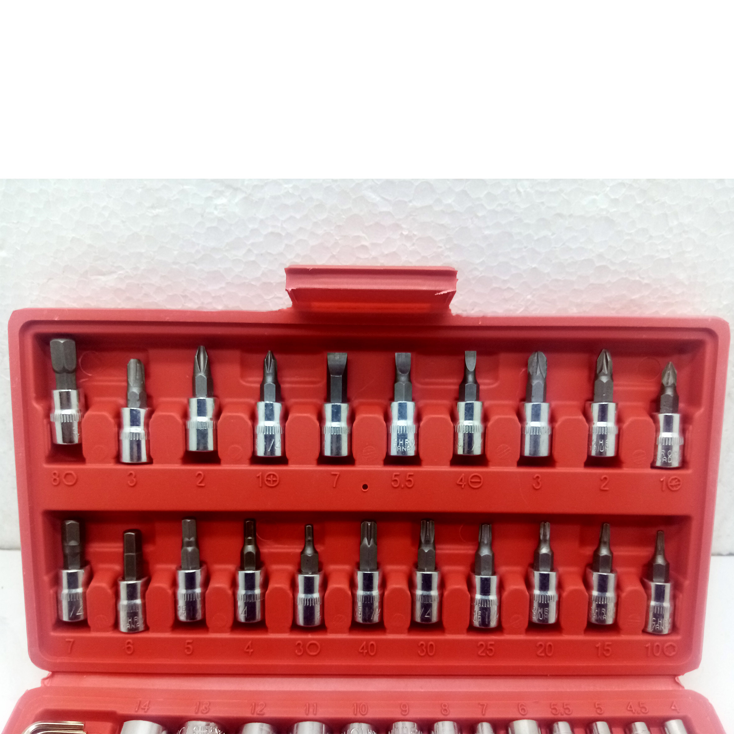 آچار بکس  مدل 1/4 مجموعه 46 عددی