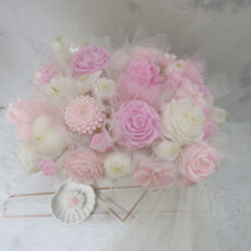 شمع دستساز مدل گل جاودان ملودی کد 1004