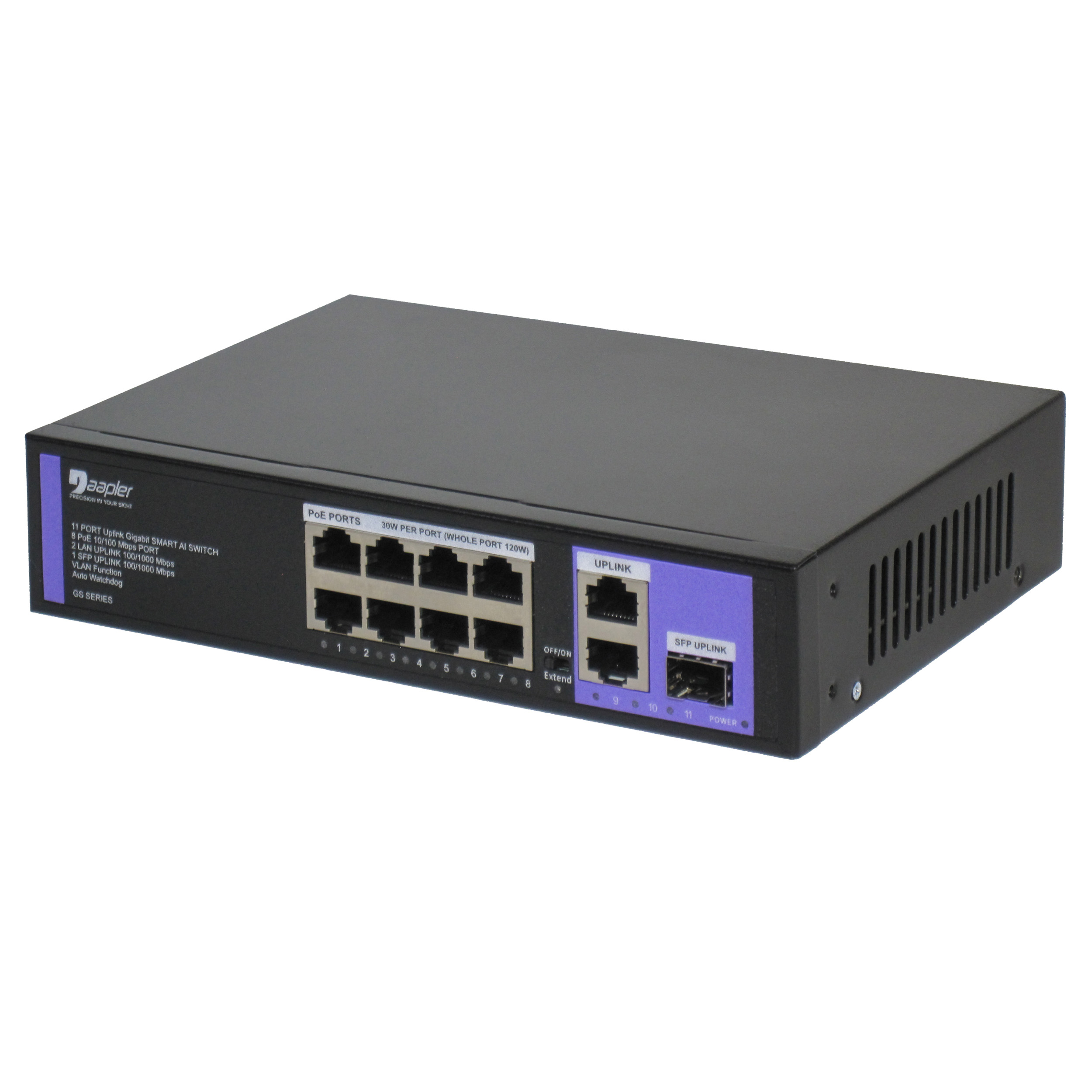 سوئیچ 8 پورت POE داپلر مدل GS821