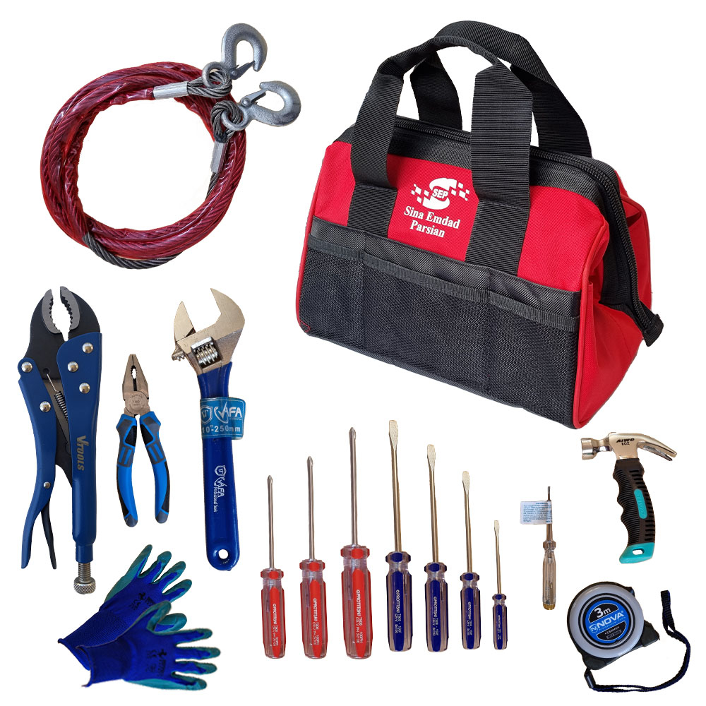 مجموعه ابزار 16 عددی سینا امداد مدل CA020