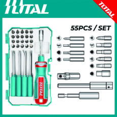 پیچ گوشتی و سر پیچ گوشتی توتال مدل TACSD30306 مجموعه 30 عددی