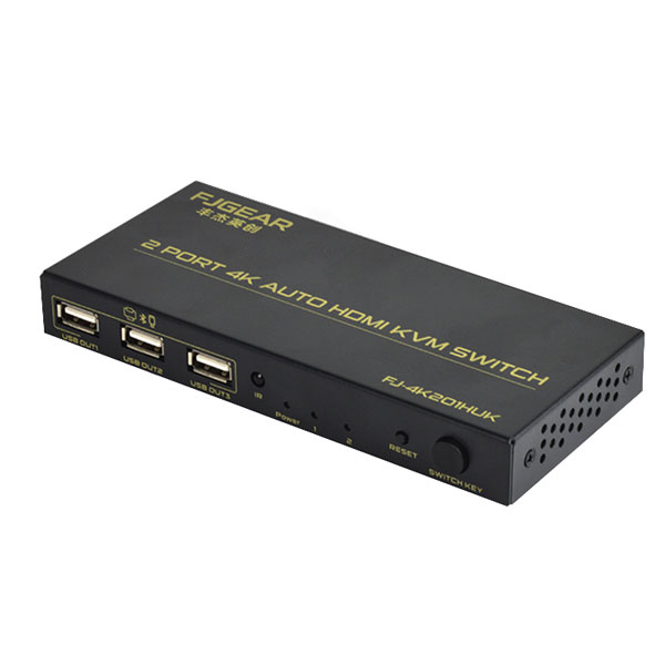 سویچ دو پورت KVM مدل Fj-4K201HU