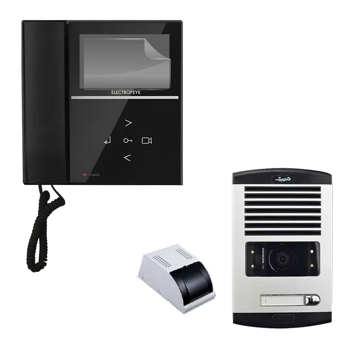 دربازکن تصویری الکتروپیک مدل 592 تک واحدی به همراه محافظ صفحه نمایش