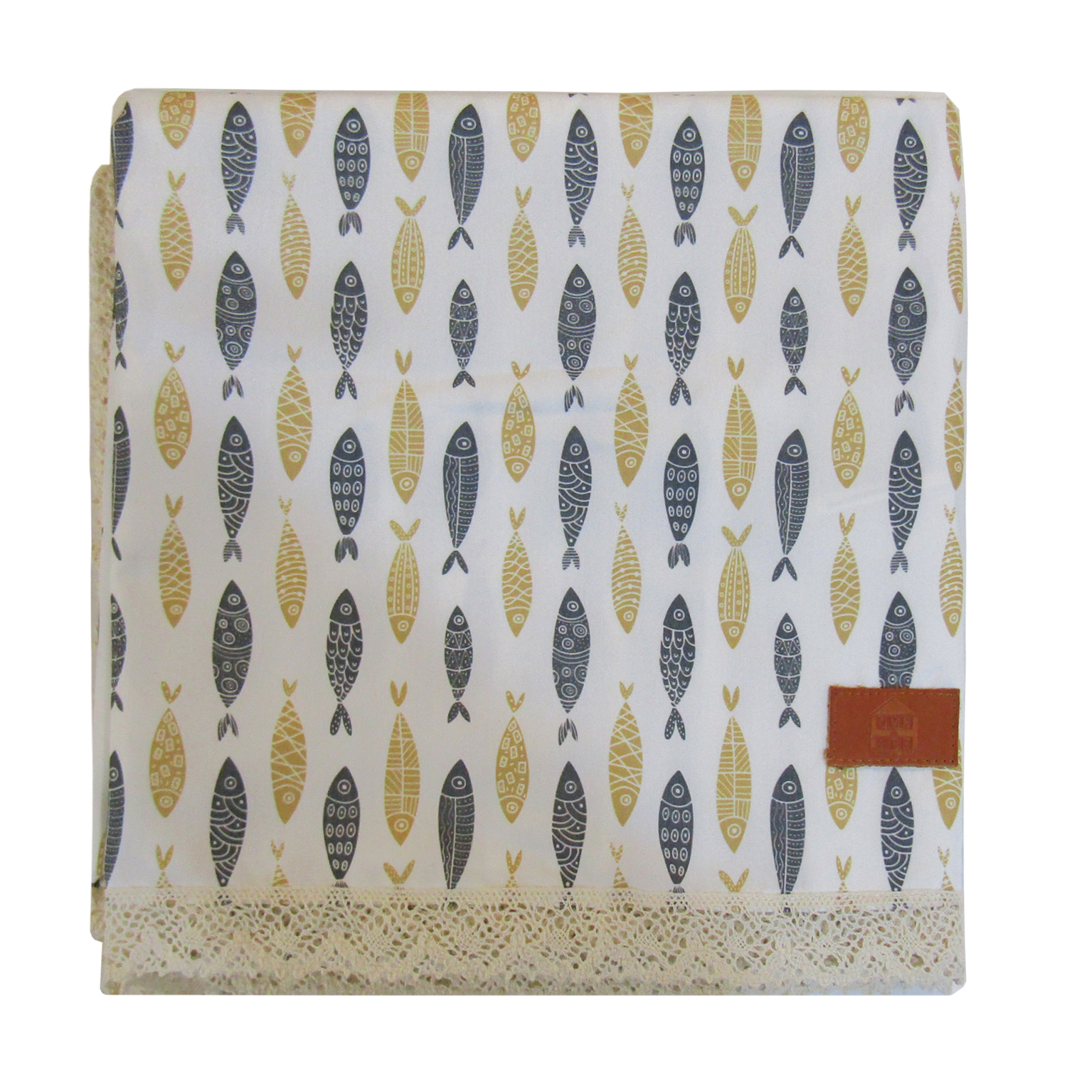 رومیزی هوم اند لایف مدل آدونیس S طرح ماهی کد 910002