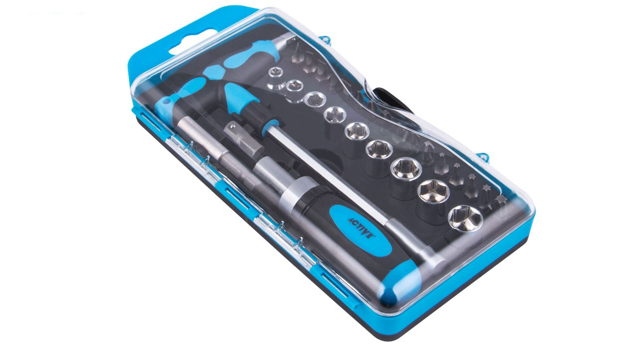 مجموعه 29 عددی سری پیچ گوشتی و بکس اکتیو مدل AC6129SA