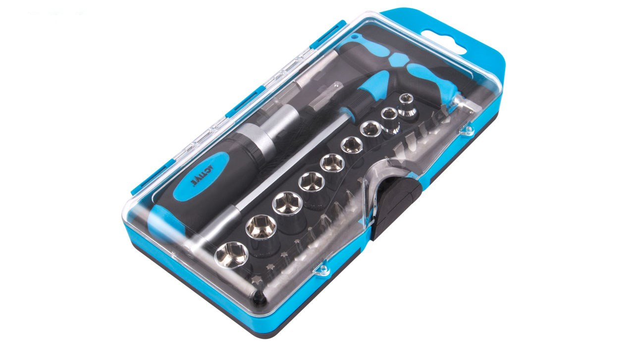 مجموعه 29 عددی سری پیچ گوشتی و بکس اکتیو مدل AC6129SA