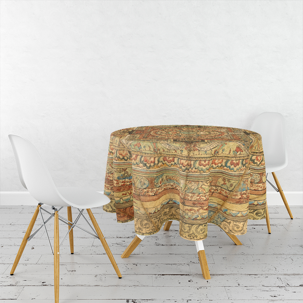 رومیزی طرح شمسه نگار مدل D-0024
