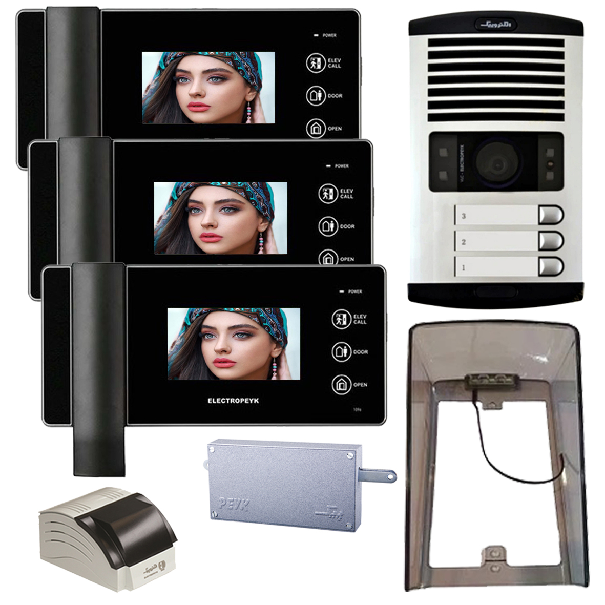 دربازکن تصویری الکتروپیک مدل FD/1086/3/1096/Black