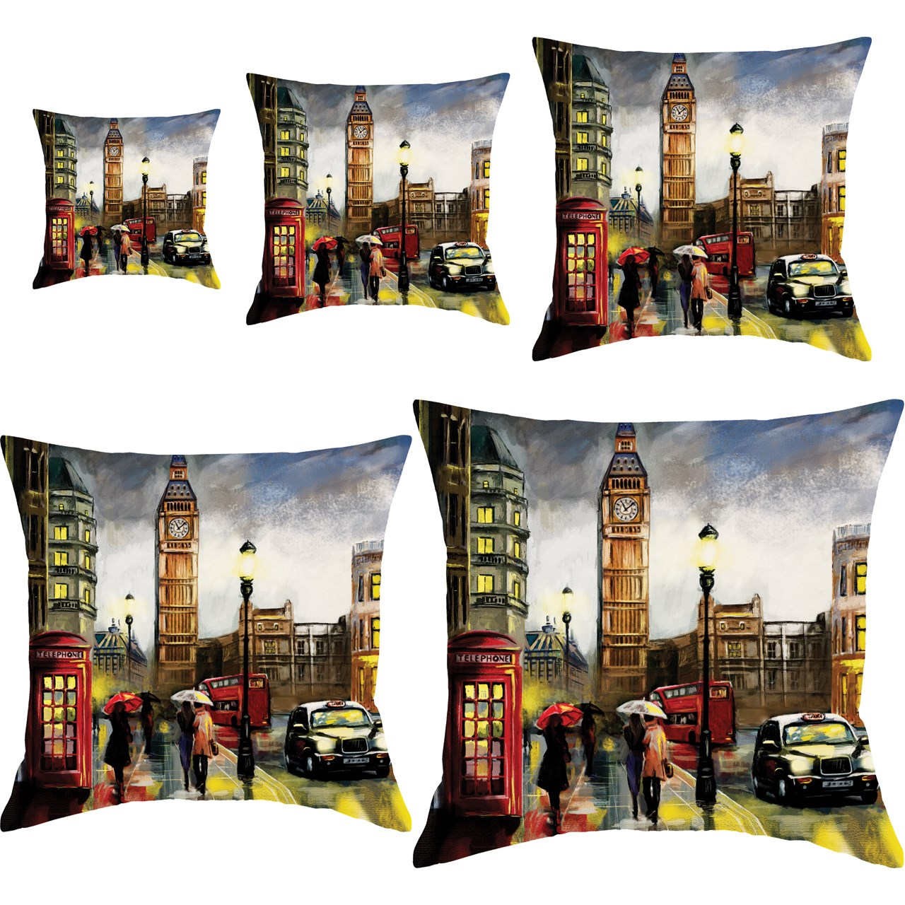 کوسن رنس کد S5-10120 مجموعه 5 عددی کوچک تا بزرگ