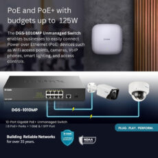 سوئیچ 10 پورت گیگابیت PoE دی-لینک مدل DGS-1010MP