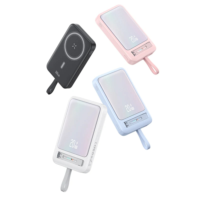 پاوربانک یوسمز طرح مگ سیف مدل US-CD219-22.5W ظرفیت 10000 میلی آمپر ساعت