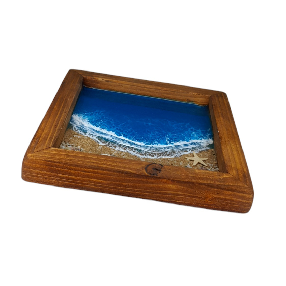 تابلو رزینی طرح دریا و ساحل