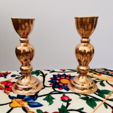 شمعدان مسی مدل مروارید کد ZH373