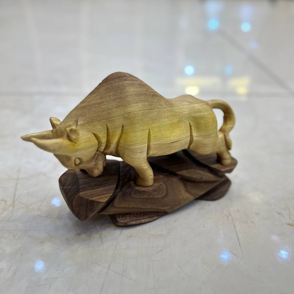 مجسمه چوبی گاو میش مدل 1245