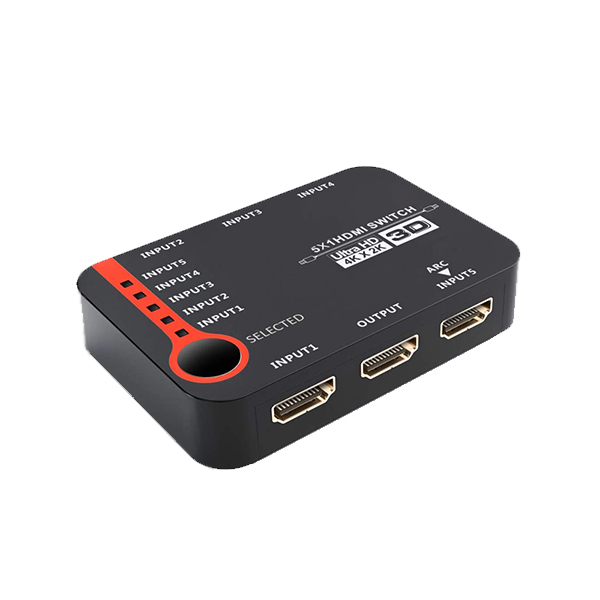 سوئیچ 5 پورت HDMI لایمستون مدل LS-HS0501