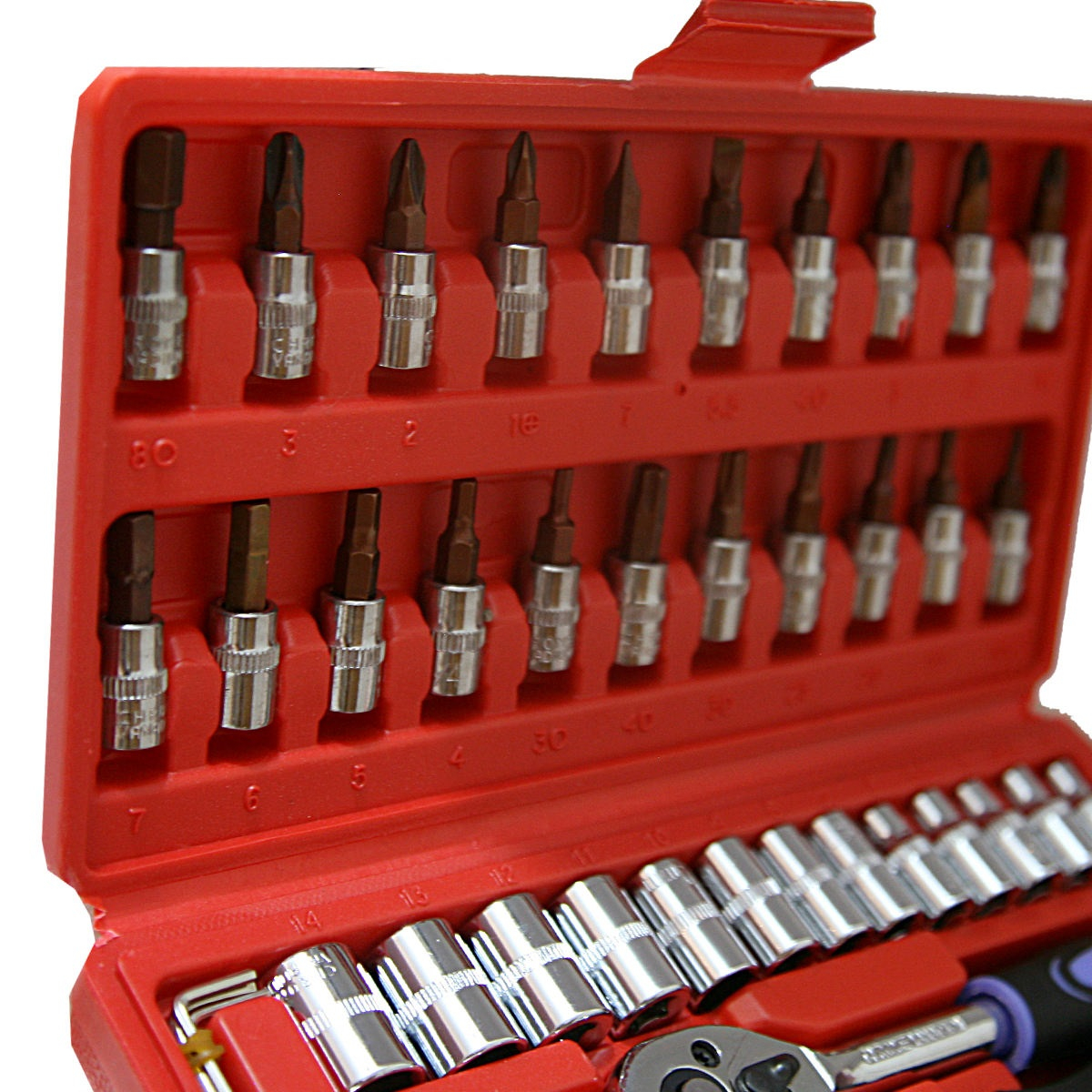 مجموعه 46 عددی اچار و سری بکس مدل BT-0046