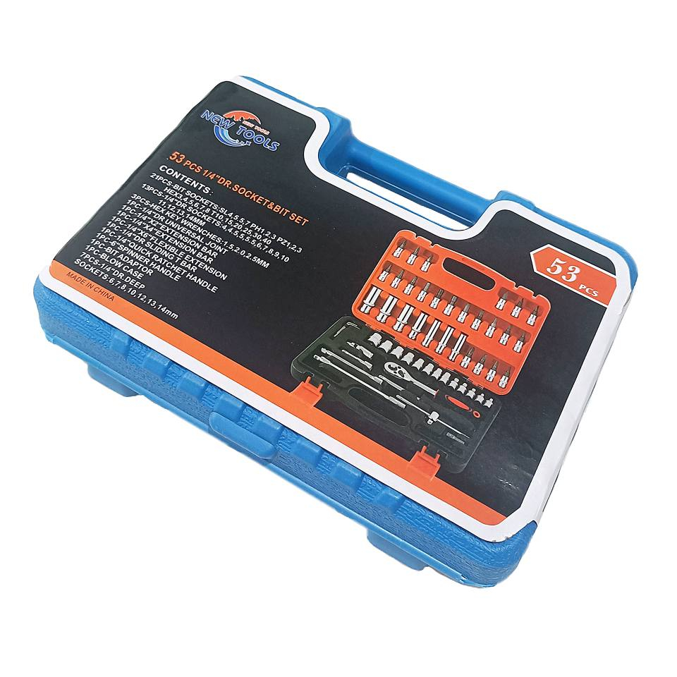 آچار بکس 1/4 مدل NEW TOOLS مجموعه 53 عددی