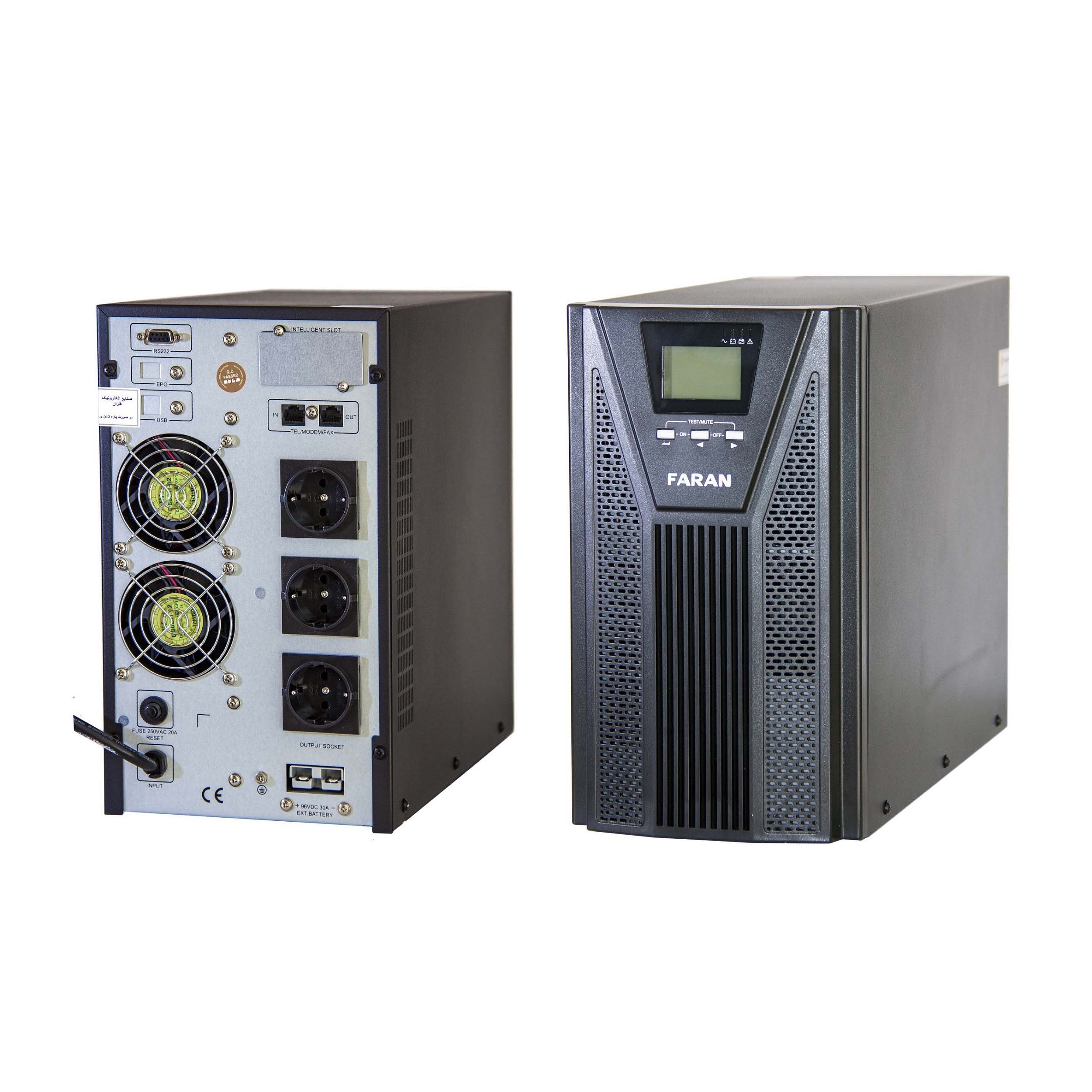 یو پی اس فاران مدل Titan Plus ظرفیت 3000 ولت آمپر به همراه باتری خارجی
