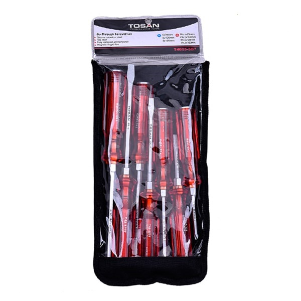 پیچ گوشتی ضربه خور توسن کد PZT-007 مجموعه 7 عددی