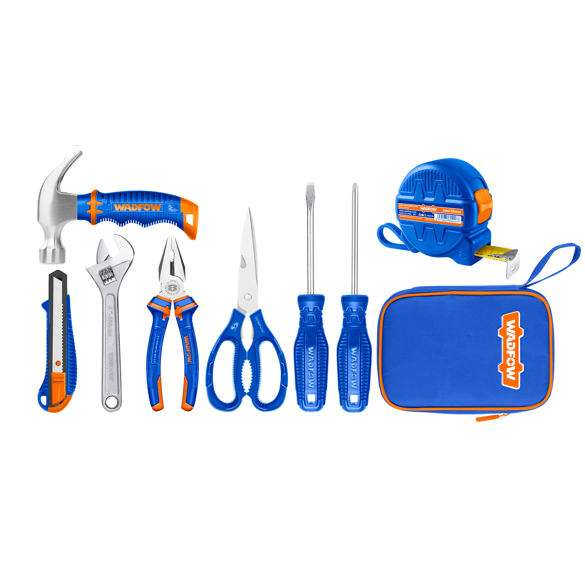 مجموعه 8 عددی ابزار دستی وادفو مدل WHS1M08