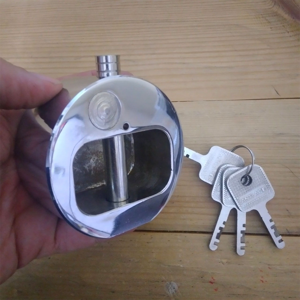 قفل کتابی اس بی ام مدل پشت بسته کد STEEL LOCK.80