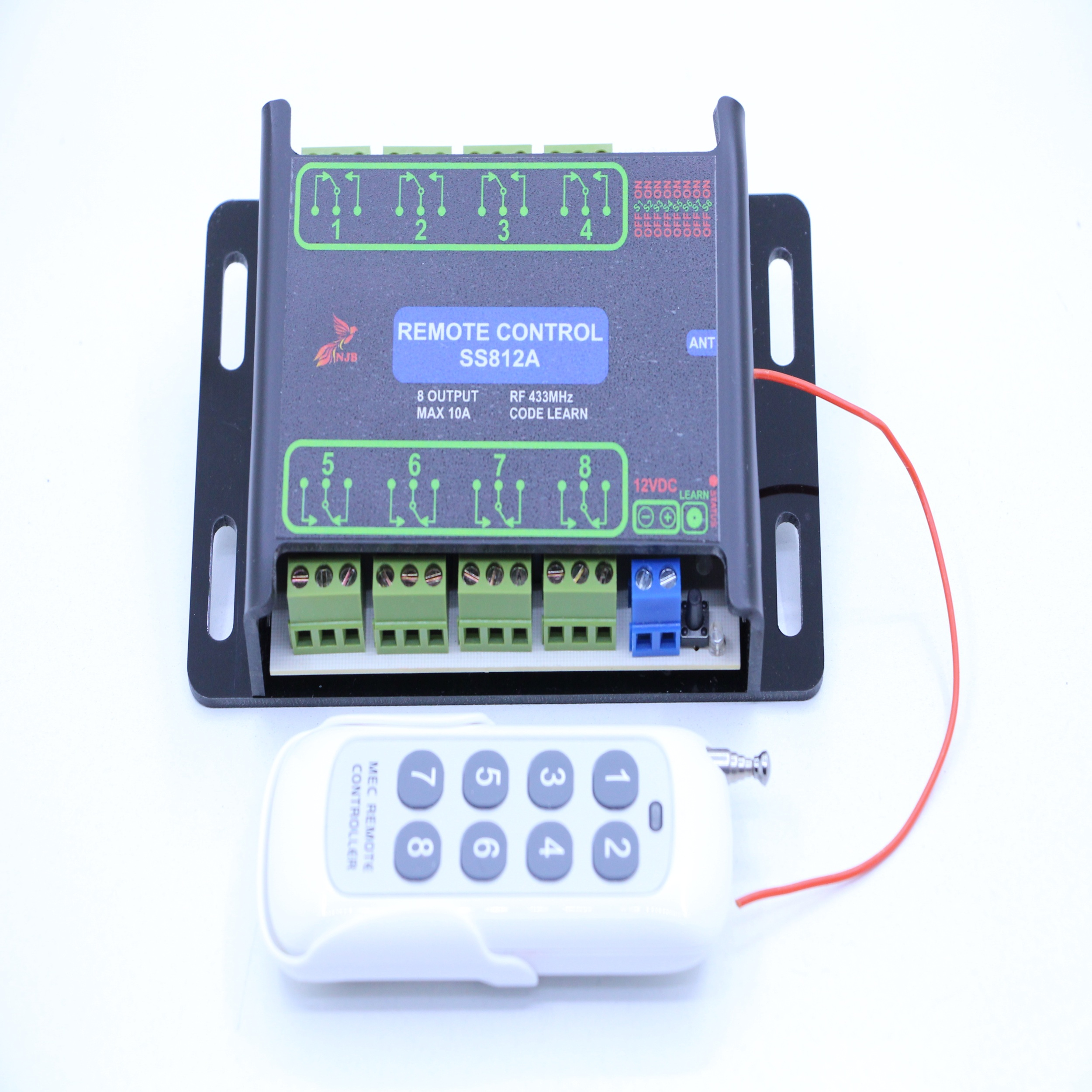 گیرنده و ریموت دربازکن ان جی بی مدل SS812A