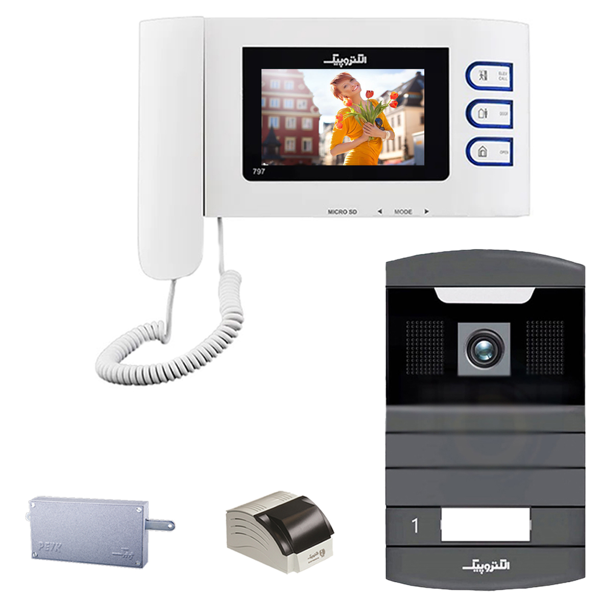 دربازکن تصویری الکتروپیک مدل FD/598/1/797 یک واحدی