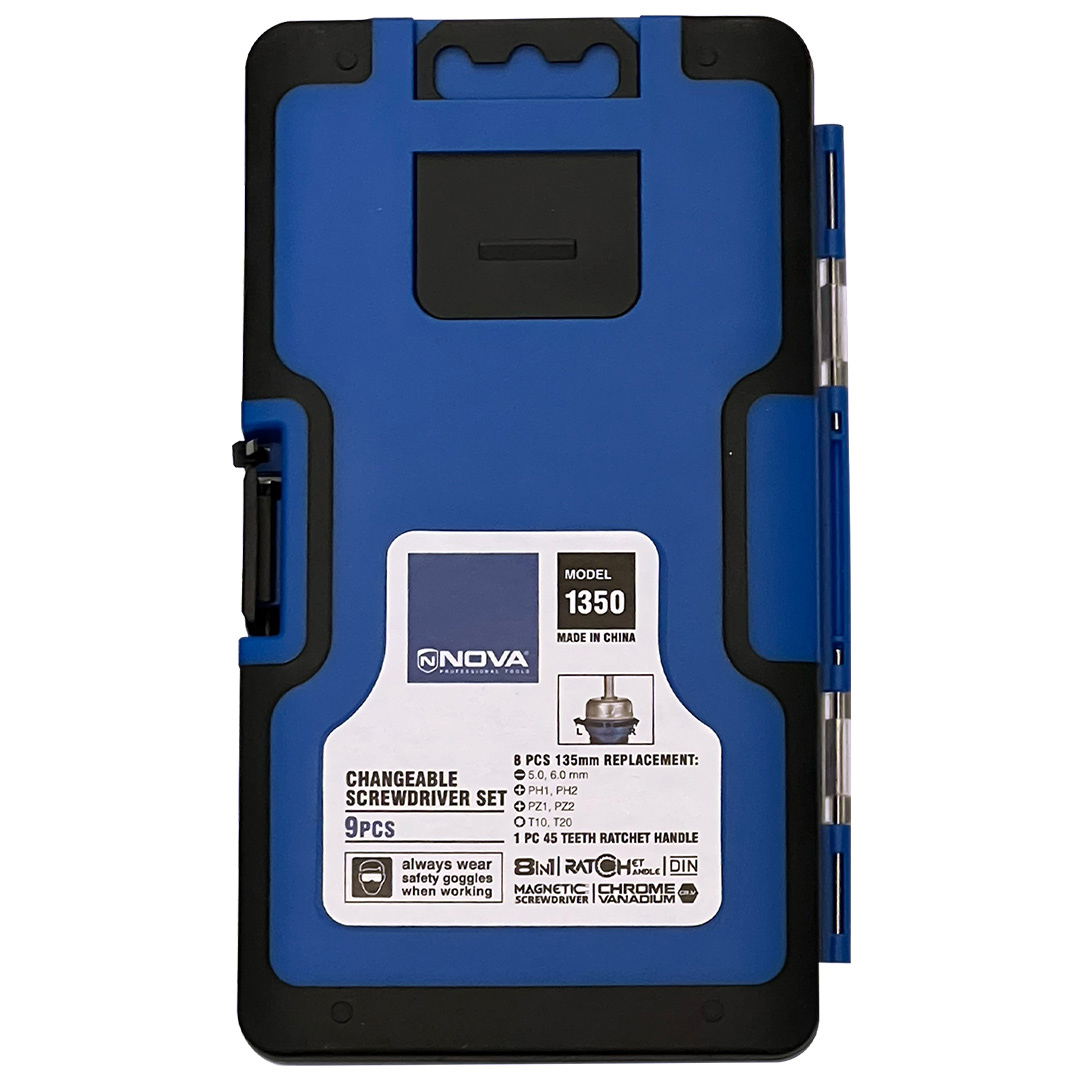 پیچ گوشتی نووا کد 1350 مجموعه 9 عددی