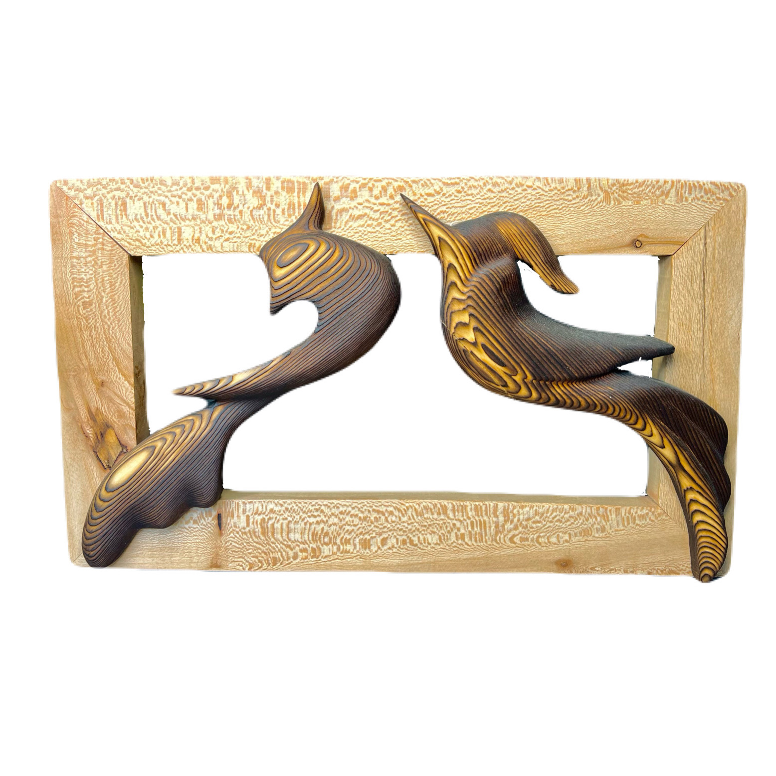 مجسمه چوبی مدل پرنده