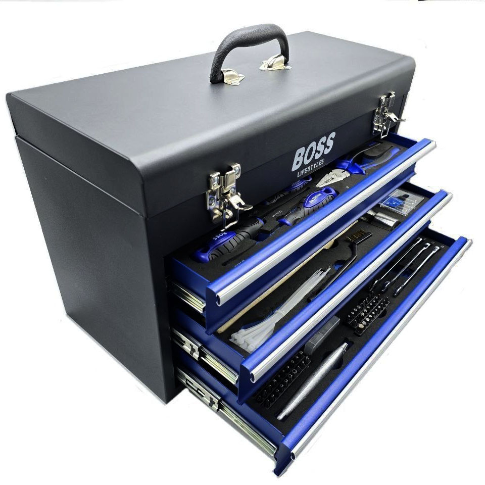 مجموعه 400 عددی ابزار و بکس صنعتی باس مدل BS-BOX-408