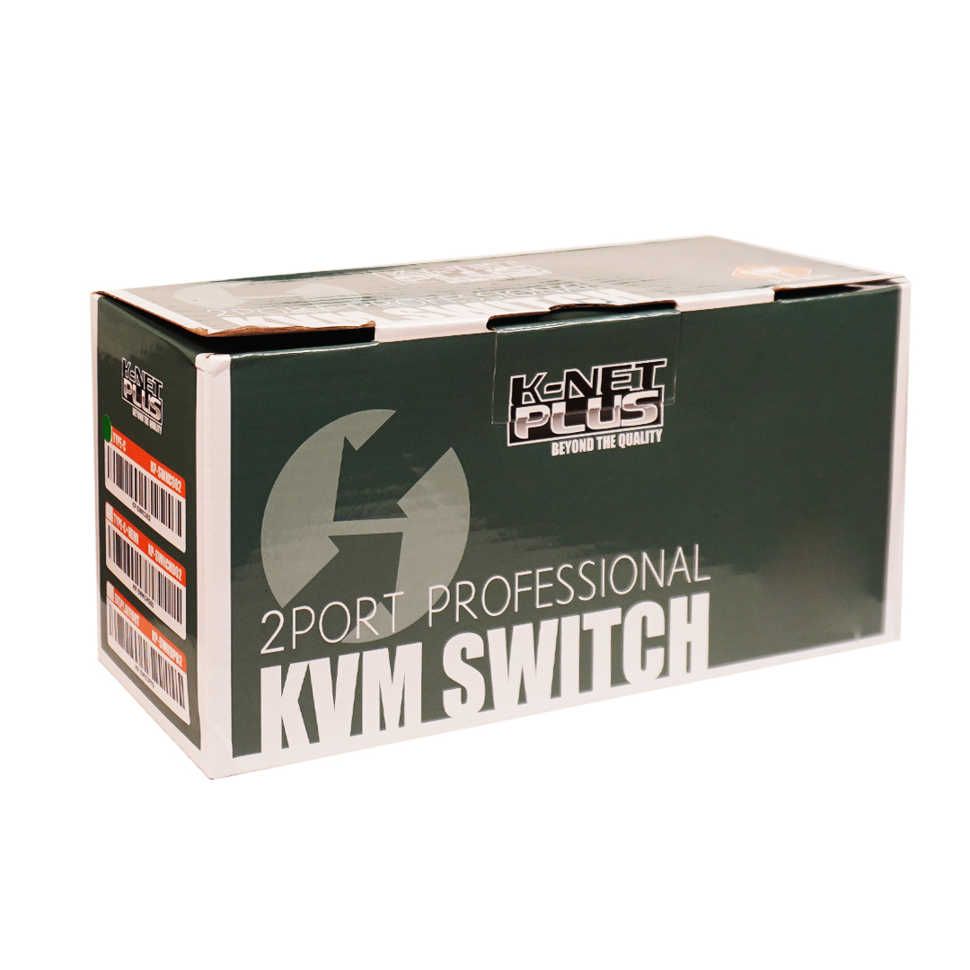 کی وی ام سوییچ Type C دو پورت کی نت پلاس مدل KP-SWKC002