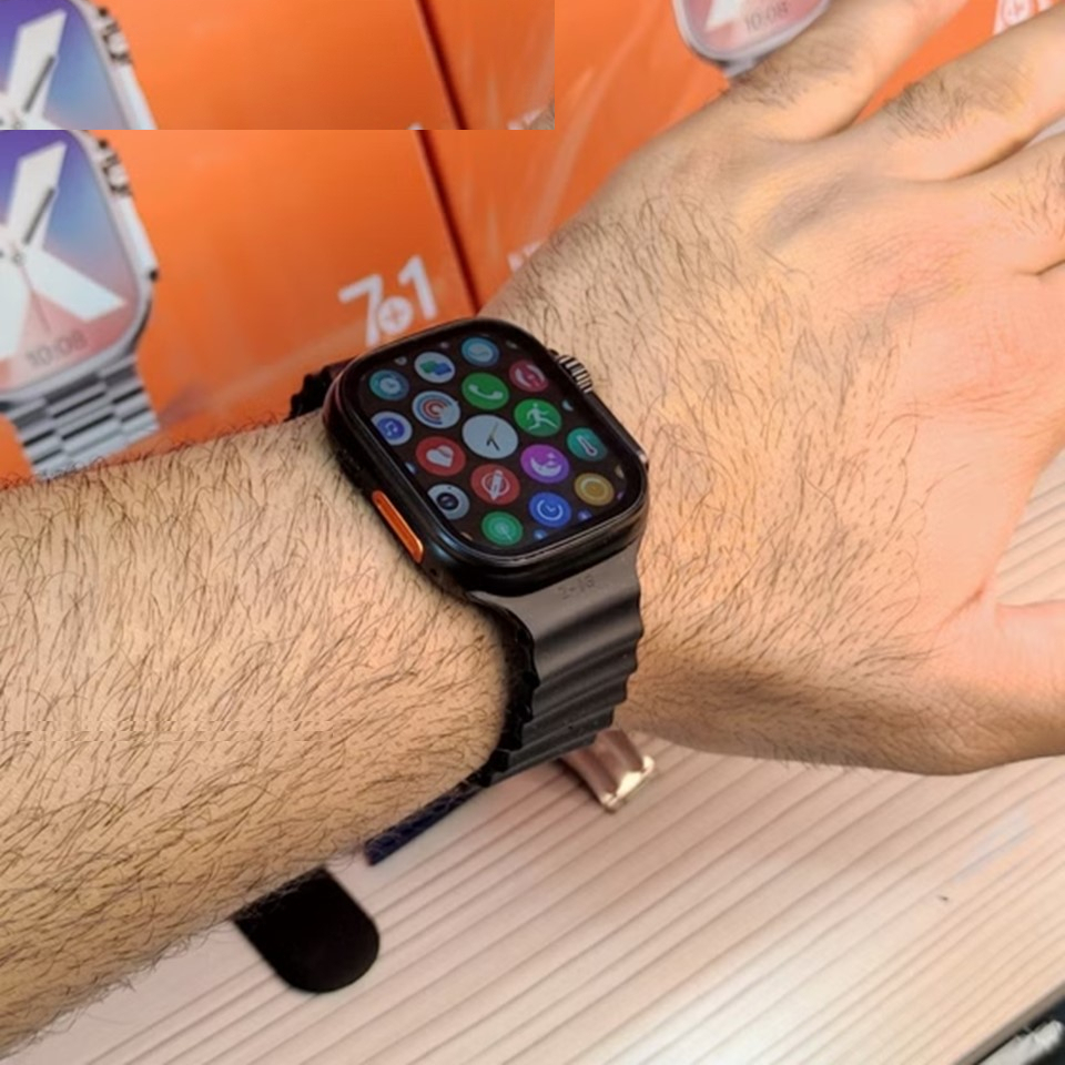 ساعت هوشمند 49 میلی‌متری مدل KW31 ULTRA3 با بند فلزی