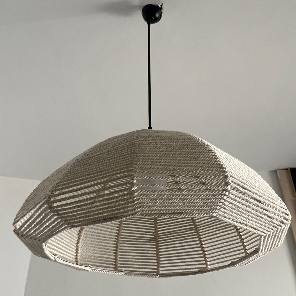 لوستر بافتنی مدل گنبدی مکرومه کد 4025